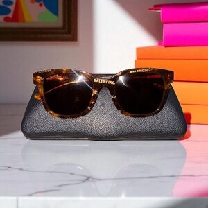 Balenciaga tortoise sunglasses shades
